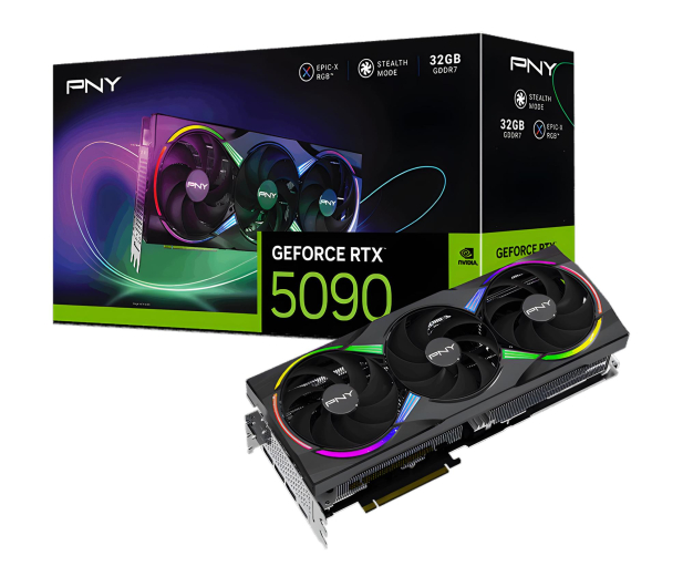 PNY GeForce RTX 5090 ARGB 32GB GDDR7 DLSS5 - 1320561 - zdjęcie